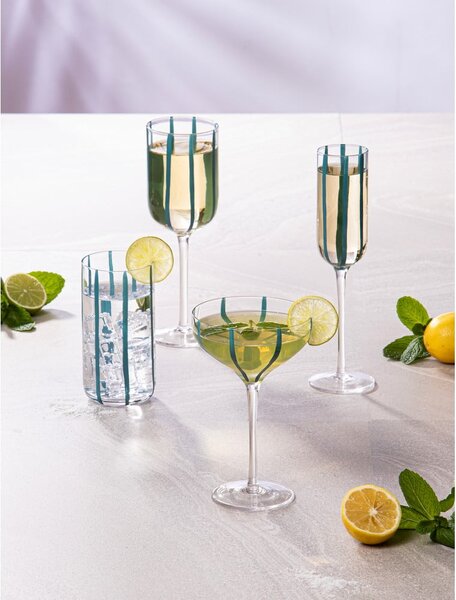 Set di bicchieri da vino 4 pz 350 ml Stripe – Ladelle