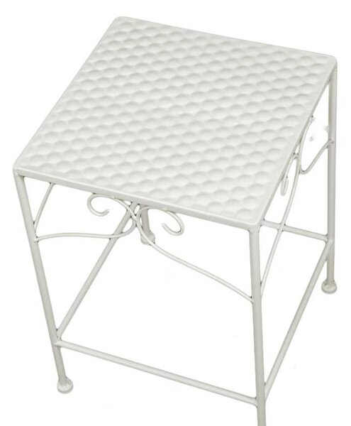 Set 3 Portapiante Quadrati per Giardino e Balcone in Metallo Milena Bianco