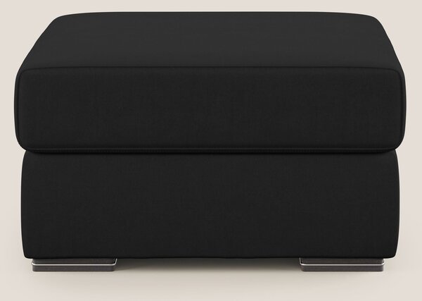 Sun pouf apribile contenitore in microfibra smacchiabile T11 nero