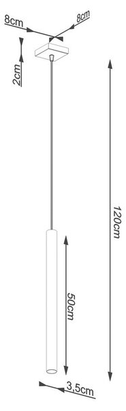 Lampadario grigio in calcestruzzo Fideus – Sollux