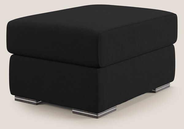 Sun pouf apribile contenitore in microfibra smacchiabile T11 nero