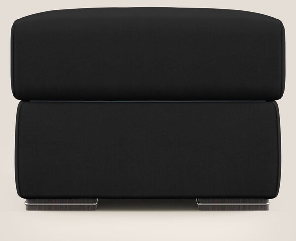 Sun pouf apribile contenitore in microfibra smacchiabile T11 nero