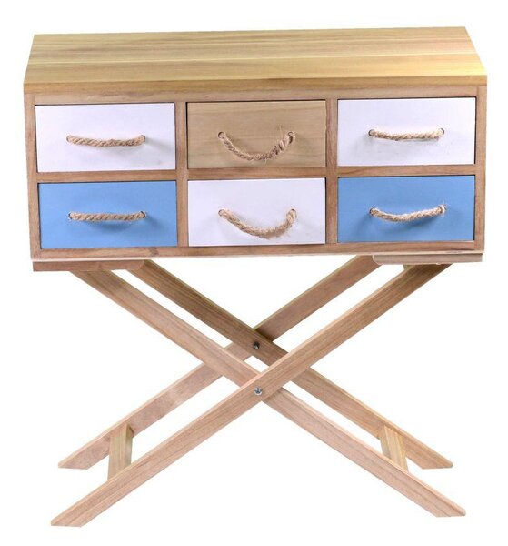 Cassettiera 6 Cassetti 67x30xh30/72 cm in Legno