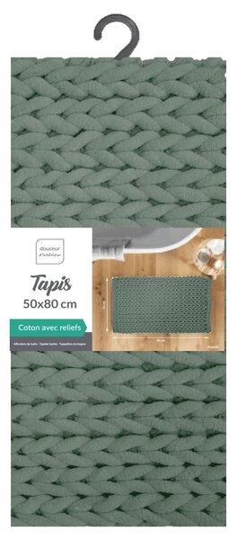 Tappetino per il bagno verde 50x80 cm Ariel – douceur d'intérieur