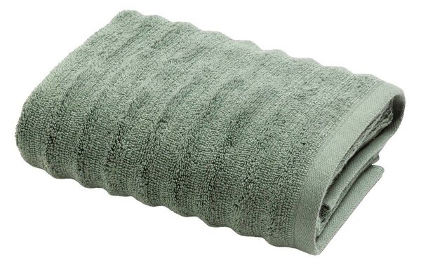Asciugamano tipo terry verde in cotone 50x90 cm Maya – douceur d'intérieur
