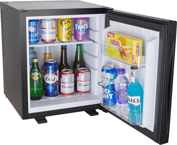 Buybuy Mini Frigo Frigobar Capacit 30 Litri Classe energetica E con 2 Mensole colore Nero - MB30
