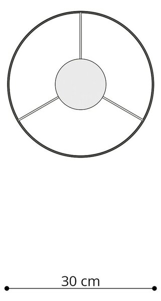 Lampadario per bambini bianco con paralume in plastica ø 30 cm Puss – Sollux