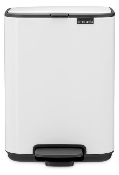 Cestino per la spazzatura bianco in acciaio con pedale 4 l Bo – Brabantia