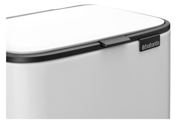Cestino per la spazzatura bianco in acciaio con pedale 4 l Bo – Brabantia