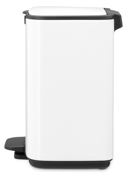Cestino per la spazzatura bianco in acciaio con pedale 4 l Bo – Brabantia