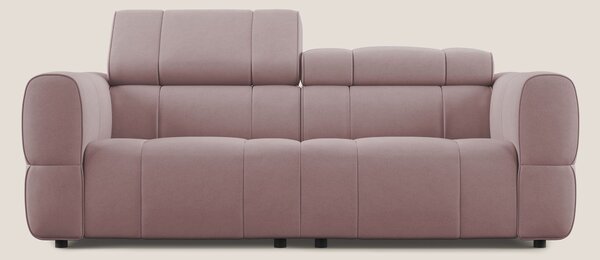 Giotto Divano modulare con opzione relax elettrico in microfibra effet