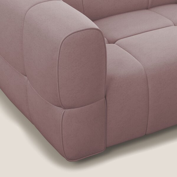 Giotto Divano modulare con opzione relax elettrico in microfibra effet