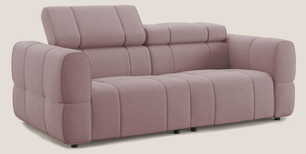Giotto Divano modulare con opzione relax elettrico in microfibra effet