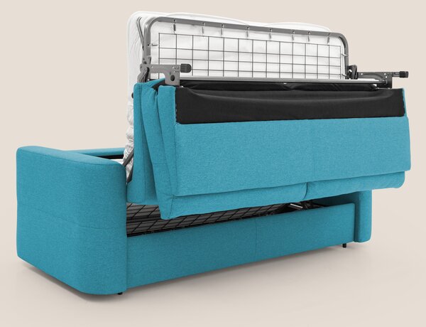 Cupido Divano letto materasso H18 cm e schienale alto in tessuto imper