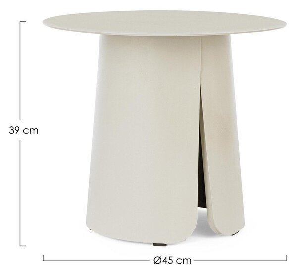Tavolino da giardino rotondo in alluminio ø 45 cm Bryan – Bizzotto