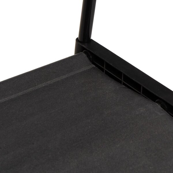 Stand appendiabiti nero in metallo su ruote 84x43x156 cm – Casa Selección