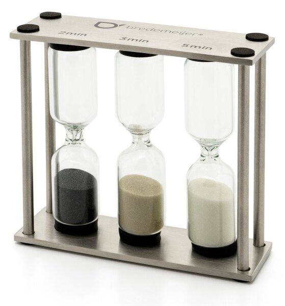 Timer a clessidra argentato Duet – Bredemeijer