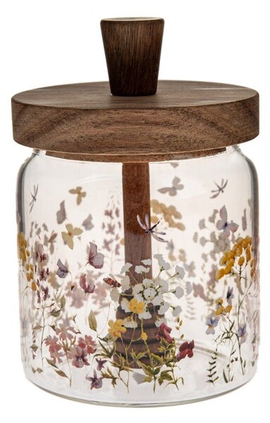 Contenitore per alimenti in vetro per il miele Flowers – Dakls