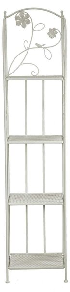 Portapiante 4 ripiani 35x29xh158 cm in Metallo Milena Bianco