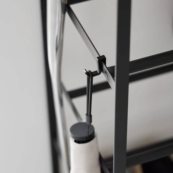 Scarpiera nera in metallo 90,5x87x26 cm Tower – YAMAZAKI