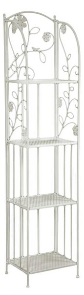 Portapiante 4 ripiani 35x29xh158 cm in Metallo Milena Bianco