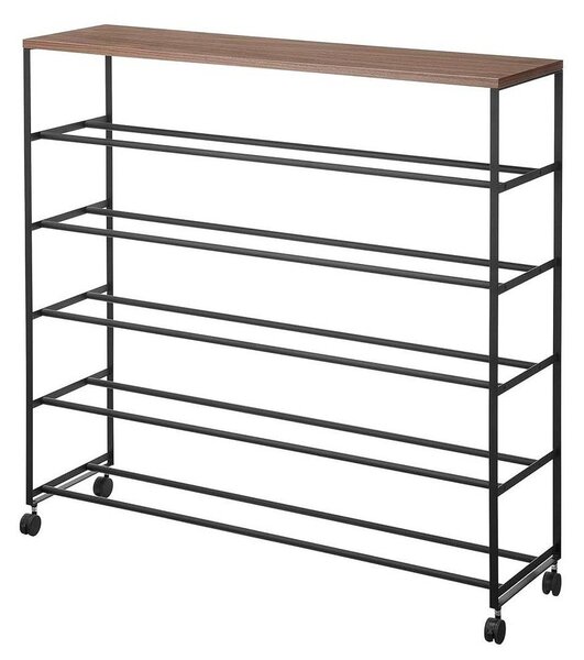 Scarpiera nera in metallo 90,5x87x26 cm Tower – YAMAZAKI