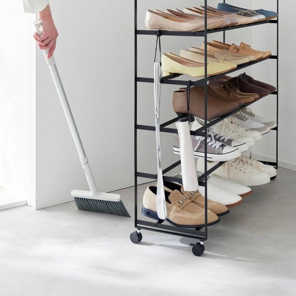 Scarpiera nera in metallo 90,5x87x26 cm Tower – YAMAZAKI