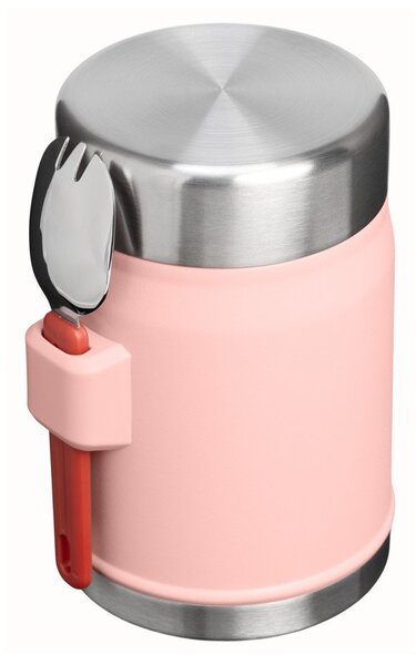 Borraccia termica color pesca in acciaio inox 400 ml Legendary Food Jar + Spork Peach Rose – Stanley