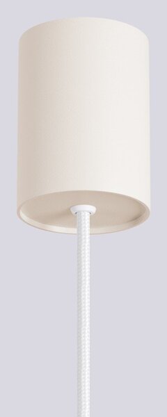Lampadario color crema con paralume in vetro ø 12 cm Orbital – Sollux
