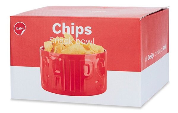 Ciotolina da portata rossa in ceramica 1 l Chips – Balvi