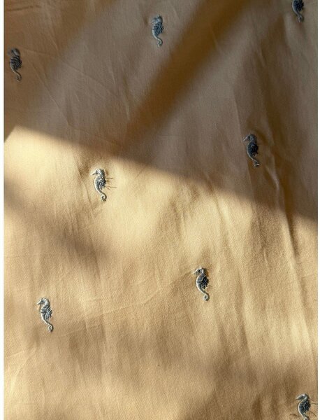 Set copripiumino e federa da bambini giallo chiaro in cotone organico per culla 70x100 cm Sea Garden – Cam Cam Copenhagen
