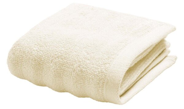 Asciugamano tipo terry color crema in cotone 30x50 cm Maya – douceur d'intérieur