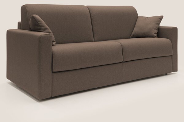 Chris Divano letto matrimoniale in tessuto impermeabile T13 marrone