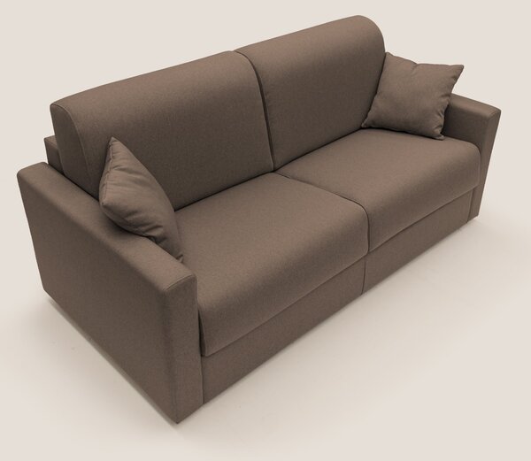Chris Divano letto matrimoniale in tessuto impermeabile T13 marrone