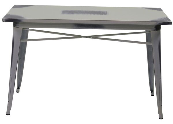 Tavolo New Bristol 120x60xh76 cm in Ferro Bianco Antico