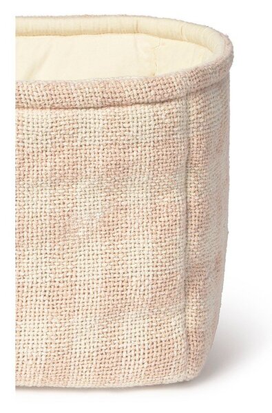 Cesta per giochi da bambino rosa chiaro in tessuto 30x20x20 cm Swan Rose – Lorena Canals