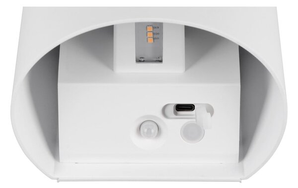 Illuminazione esterna LED con ricarica USB con sensore di movimento da parete (altezza totale 10 cm) Genie – Reality