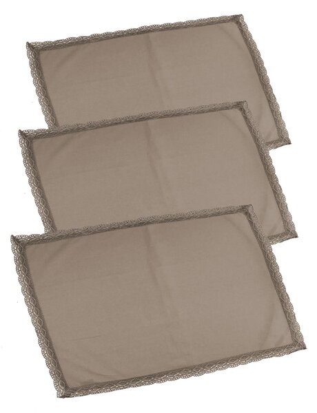 Set 3 Canovacci da Cucina 50x70 cm Amelie Tortora
