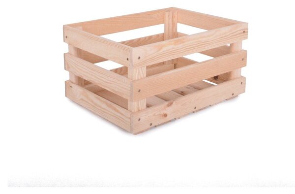 Scatola di colore naturale in legno 42x29x22 cm Apple Box – Rojaplast