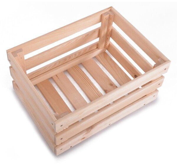 Scatola di colore naturale in legno 42x29x22 cm Apple Box – Rojaplast