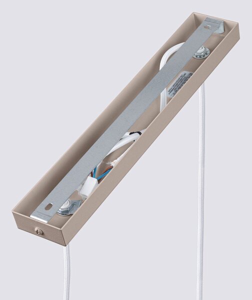 Lampadario grigio tortora in metallo Gleam – Sollux