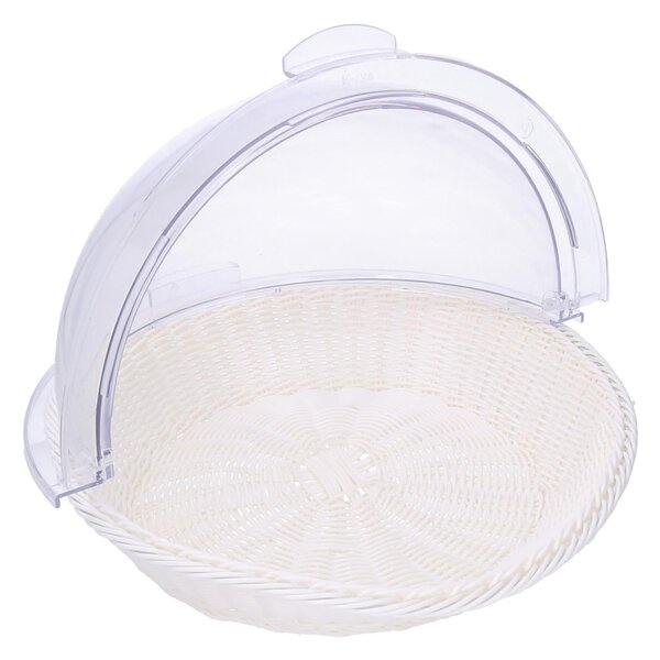 Cesta Porapane Ø41,5xh26 cm con Cupola Trasparente
