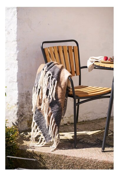 Coperta marrone in misto lana 130x170 cm Carmel – House Nordic