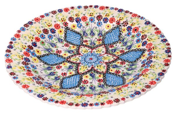Centrotavola da Cucina Ø40xh4 cm in Ceramica Multicolor