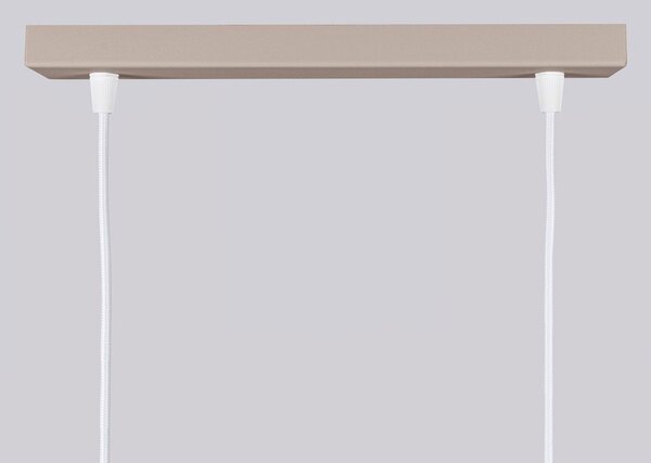 Lampadario grigio tortora in metallo Gleam – Sollux