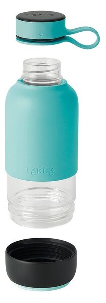 Bottiglia bottiglia da viaggio turchese in vetro 500 ml To Go – Lékué