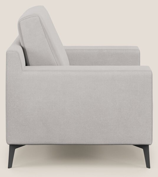 Prestige poltroncina moderna in microfibra smacchiabile T11 grigio chi