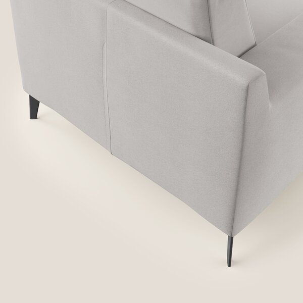 Prestige poltroncina moderna in microfibra smacchiabile T11 grigio chi