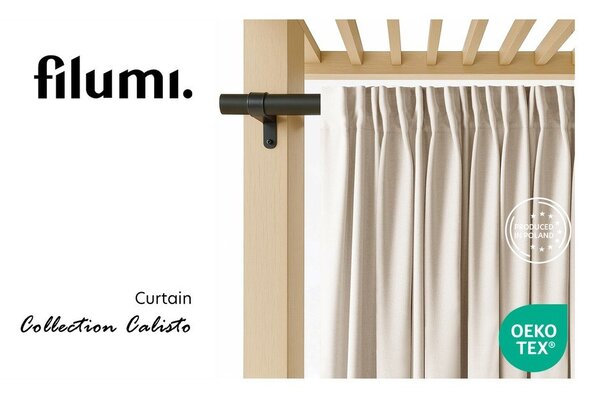 Tenda parzialmente oscurante/da esterno color crema 200x250 cm Calisto – Filumi