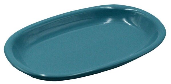 Piatto Ovale 36x25xh4 cm in Gres Porcellanato Romeo Turchese